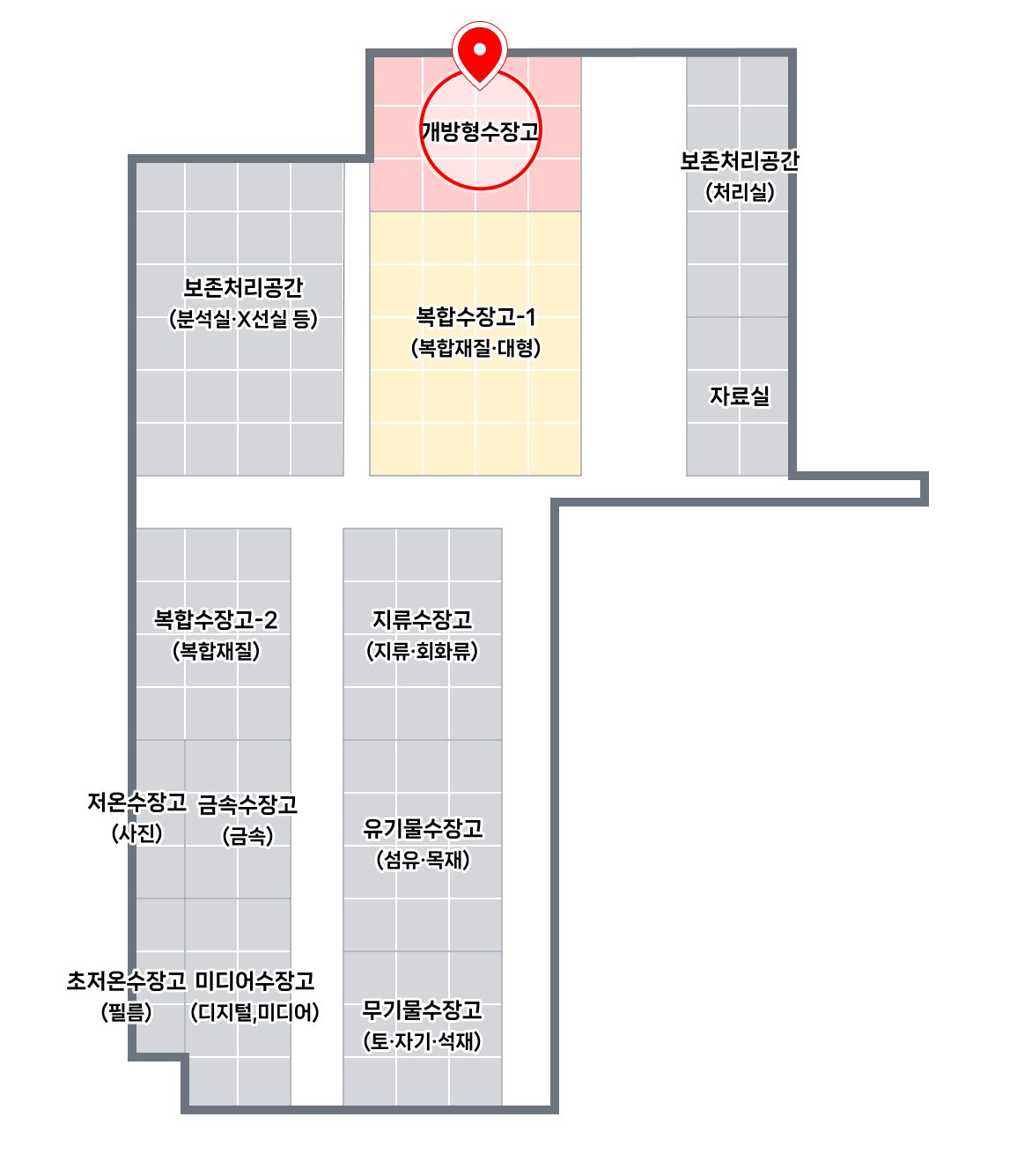 통합수장고 도면_개방형수장고